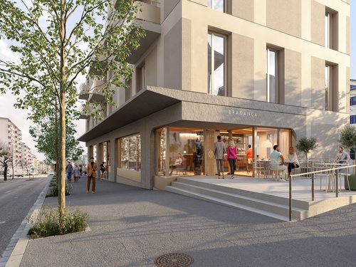 Actualité de CCHE pour le lancement du chantier d'un bâtiment mixte au cœur de Lausanne Avenue de la Harpe Suisse