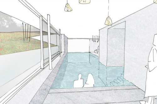 Croquis de CCHE pour un monument historique classé type 2 Suisse