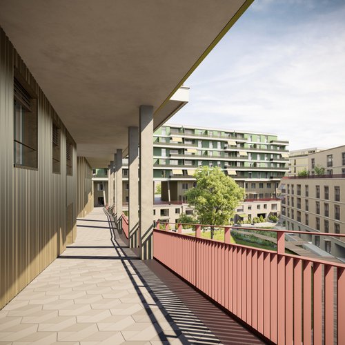Urbanisme et Architecture de CCHE pour le Quartier résidentiel à Bussigny Suisse