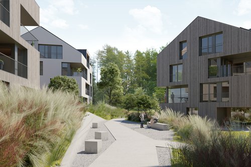 Architecture de CCHE du quartier Les Planches Suisse