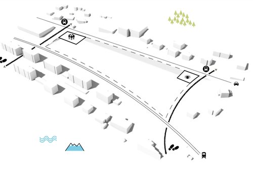 Urbanisme de CCHE pour le concours de Bella Vista Suisse