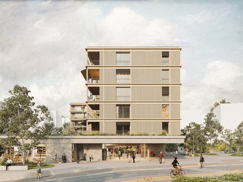© Rendergram Concours de CCHE pour Bussigny Ouest Parcelles 3372 Suisse