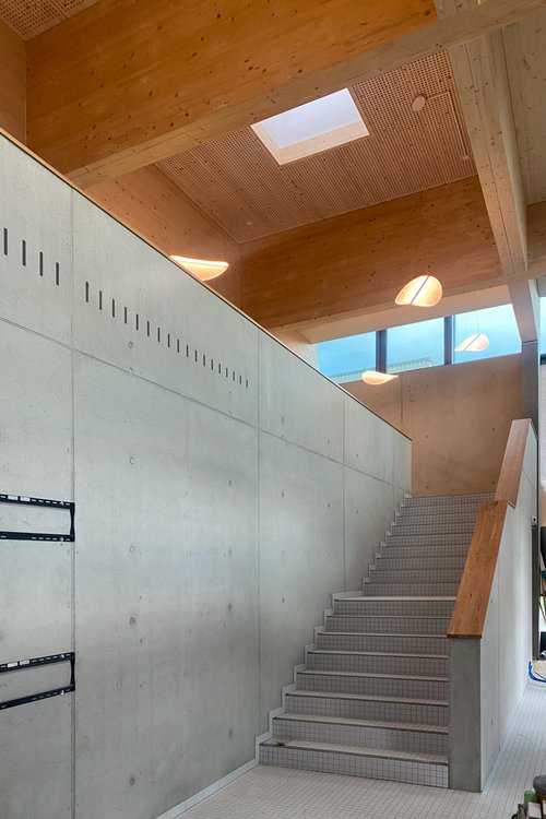 Architecture et Direction de travaux de CCHE pour la piscine de Marly Suisse