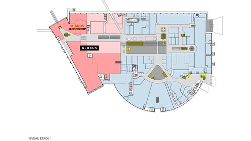 Architecture de CCHE pour l'extension du centre commercial Balexert Suisse