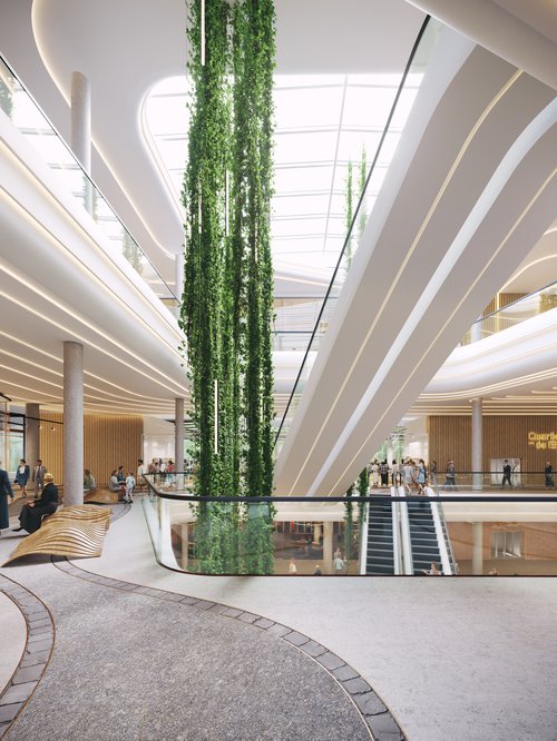 Architecture de CCHE pour le l'îlot A Les Atmoshères du Quartier de l'étang à Vernier Genève Suisse