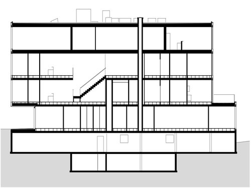 Architecture de CCHE pour le bâtiment administratif Fiduciaire Favre Suisse de Lausanne