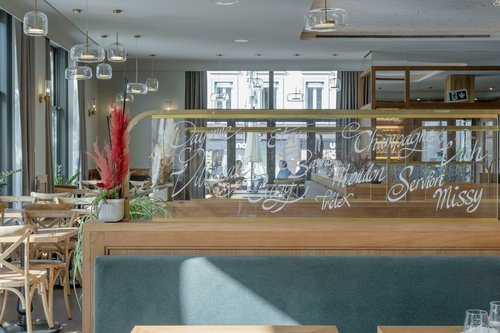 © Vincent Jendly Architecture d'intérieur de CCHE pour la Brasserie le Vaudois Lausanne Suisse