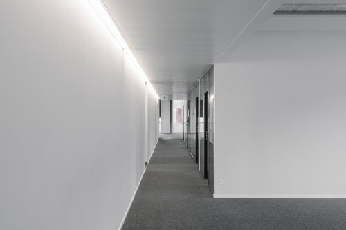 Architecture d'intérieur de CCHE d'un bâtiment administratif Pallin-Panchaude Suisse