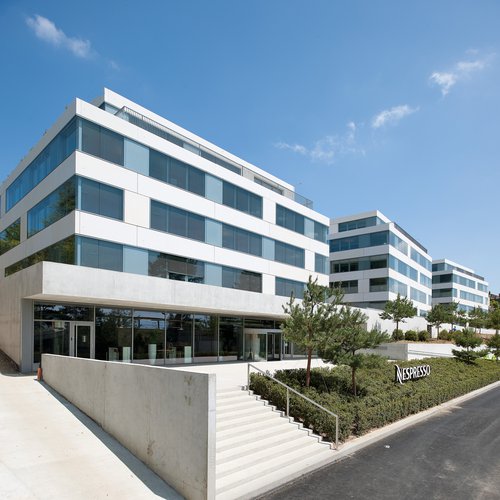 Architecture de CCHE du bâtiment administratif Grand'Rive Parc Suisse