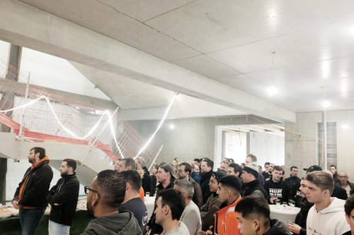 Actualité de CCHE pour le bouquet de chantier de l'école de Pont-Rouge à Lancy Suisse