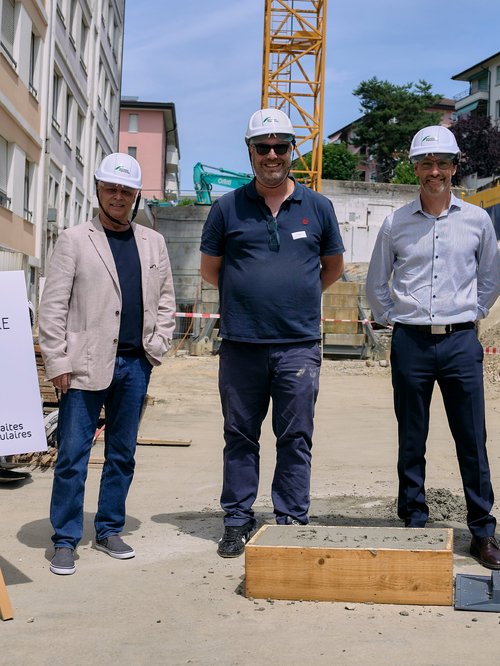 Actualité de CCHE pour la pose de la première pierre à Prilly Centenaire