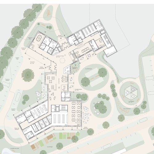 Architecture CCHE pour Concours EMS à Vallorbe Suisse