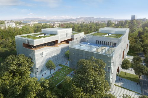 Architecture de CCHE pour La Résidence étudiante du Grand Morillon Suisse