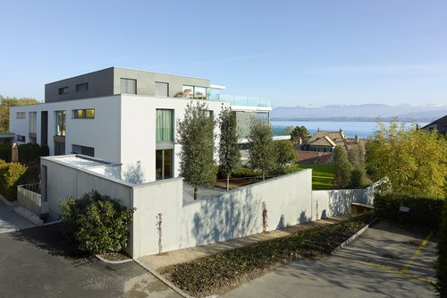 Architecture de CCHE pour les Résidences de la Vy-Creuse à Nyon Suisse