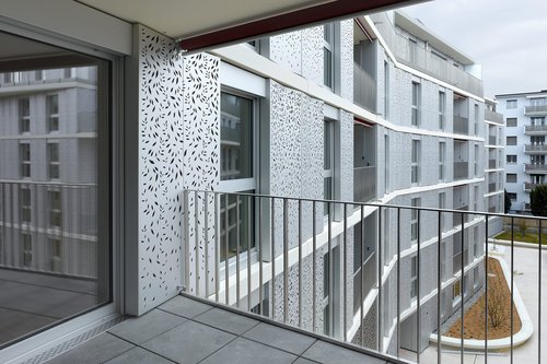 Architecture d'intérieur de CCHE des bâtiment de logements du Petit Mont-Riond Suisse