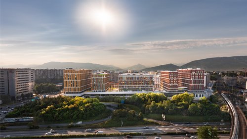 © Capt3.com | Urban Project SA Architecture de CCHE pour Les Atmosphères du Quartier de l'étang à Vernier Genève Suisse