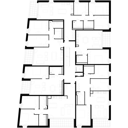 Architecture de CCHE pour Bugnon EST Bâtiment E quartier Maillefer Suisse