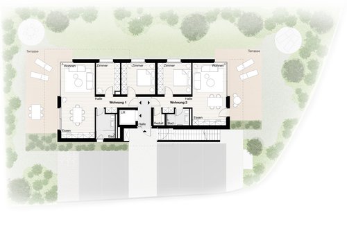 Architecture de CCHE pour un immeuble d'habitation à Tagelswangen Suisse