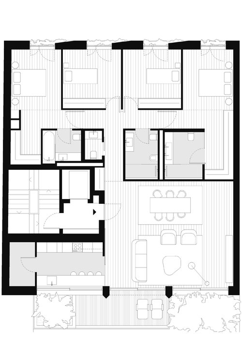 Architecture de CCHE pour Foz Terrace à Porto Portugal