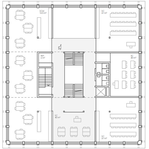 Architecture de CCHE pour le Concours extension de l'école de Lullier Nyon Suisse