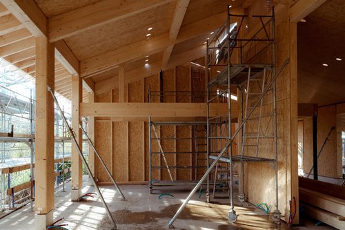 Actualité de CCHE sur l’avancement des travaux d’une villa contemporaine à Genève Suisse