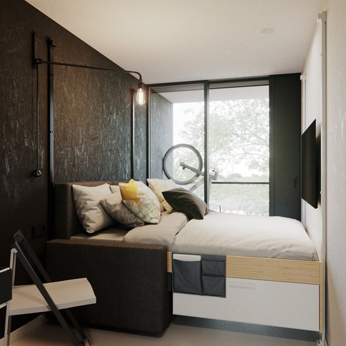 Architecture de CCHE pour l'Hôtel Unit du campus The Hive Suisse