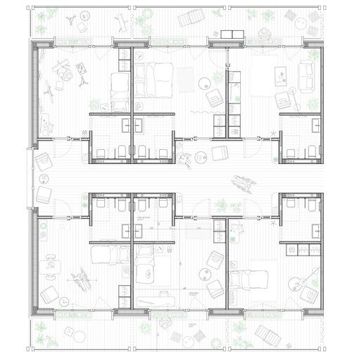Architecture CCHE pour Concours EMS à Vallorbe Suisse