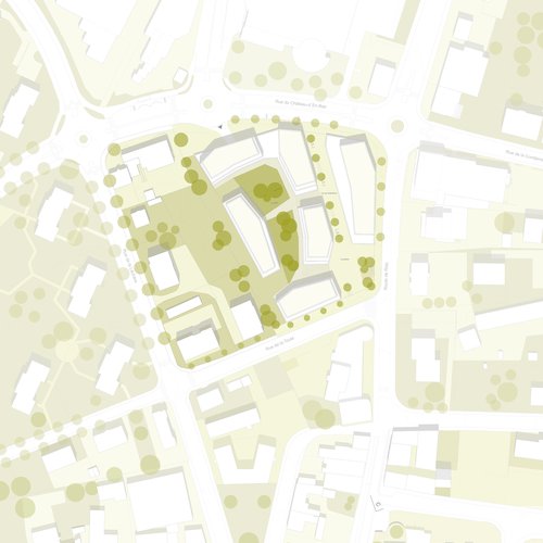 Urbanisme de CCHE du bâtiment de logements La Toula Suisse