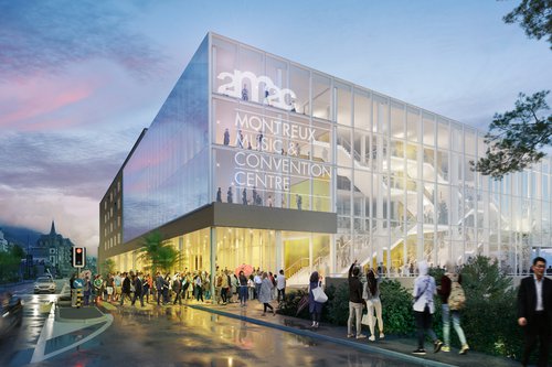 Architecture de CCHE pour le Centre de congrès 2m2c à Montreux Suisse