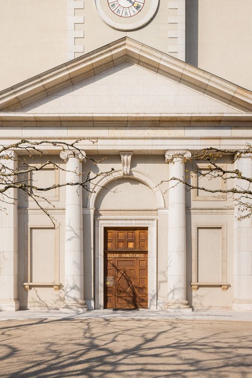 Rénovation patrimoniale de CCHE pour l'église Sainte-Croix à Carouge