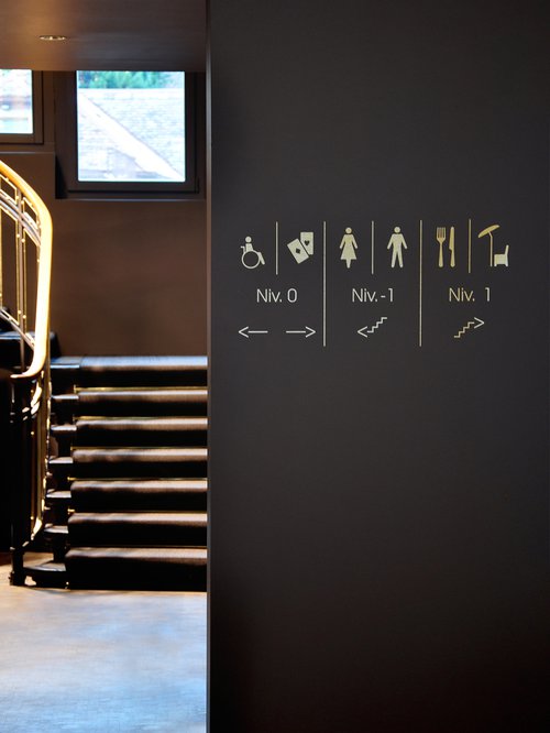 Signalétique de CCHE pour le Casino de Neuchâtel