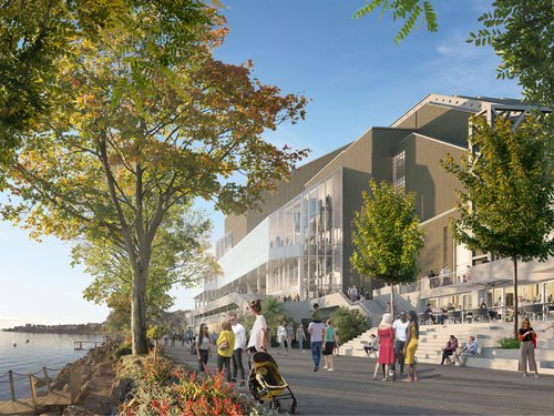 Architecture de CCHE pour le Centre de congrès 2m2c à Montreux Suisse