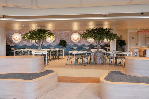 Architecture de CCHE pour la résidence étudiante "Omestay" de l'îlot "Les Atmosphères" du Quartier de l'étang à Vernier Genève Suisse