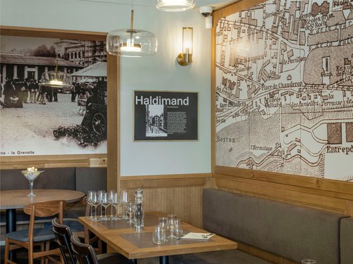 © Vincent Jendly Architecture d'intérieur de CCHE pour la Brasserie le Vaudois Lausanne Suisse