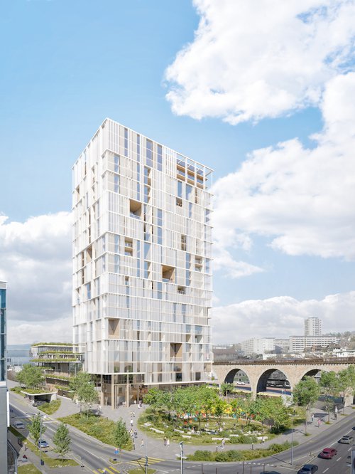 Concours d'architecture de CCHE pour la tour Tilia Suisse