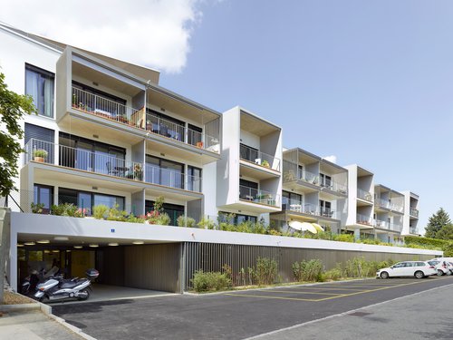 © Thomas Jantscher Architecture de CCHE pour le Quartier d'habitation Plein Sud à Begnins Suisse
