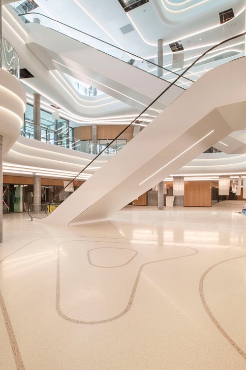 Architecture de CCHE pour le l'îlot A Les Atmoshères du Quartier de l'étang à Vernier Genève Suisse