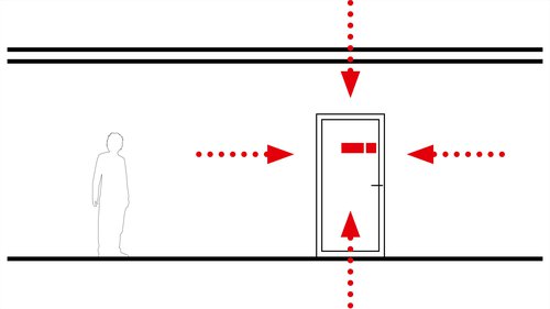Signalétique de CCHE pour le siège de l'organisation internationale Médecins Sans Frontières MSF à Genève Suisse