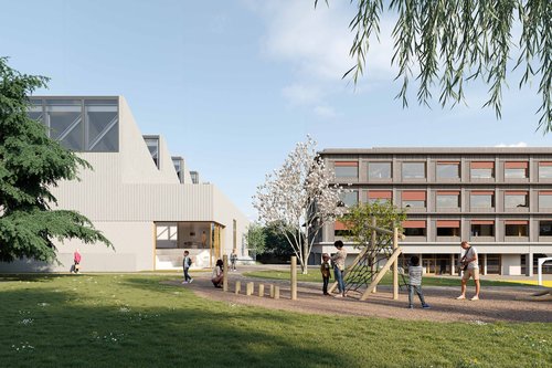 Actualité de CCHE pour le premier coup de pioche pour le nouveau collège à Bussigny