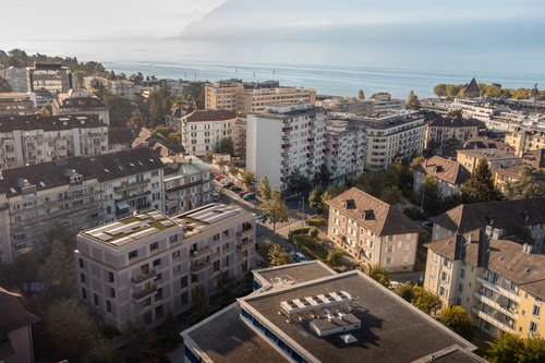Actualité de CCHE pour le lancement du chantier d'un bâtiment mixte au cœur de Lausanne Avenue de la Harpe Suisse
