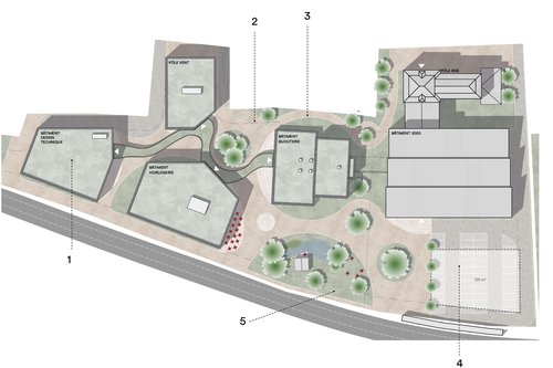 Architecture de CCHE pour Campus ETVJ Le Sentier Suisse