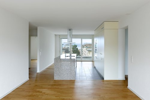 Architecture d'intérieur de CCHE des bâtiment de logements du Petit Mont-Riond Suisse