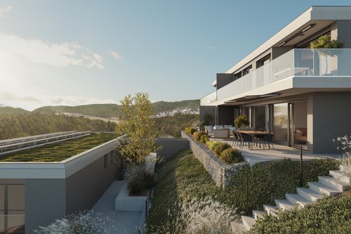 Architecture de CCHE pour les terrasses du Bois de Chênes Suisse