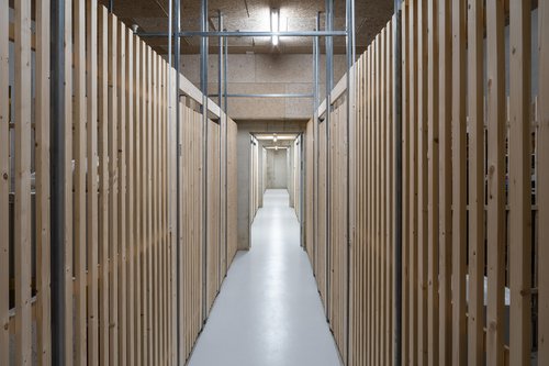 Architecture d'intérieur de CCHE du bâtiment de logements La Toula Suisse