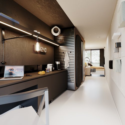 Architecture de CCHE pour l'Hôtel Unit du campus The Hive Suisse