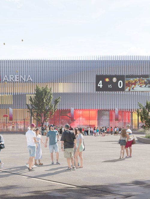 Architecture de CCHE pour Sierre Arena Suisse