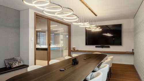 Architecture de CCHE pour les bureaux "Urban Project" "Les Atmosphères" du Quartier de l'étang à Vernier Genève Suisse