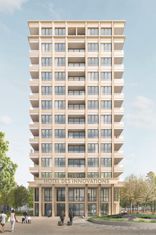 © Stratus Architecture de CCHE pour le Secteur F du quartier de l'Ancienne Papeterie à Marly Suisse