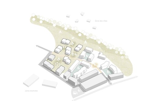 Urbanisme et Architecture de CCHE pour le concours Ley Outre Crissier Suisse