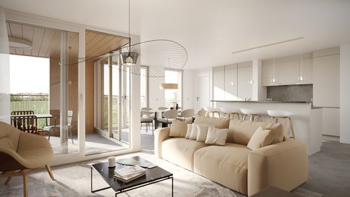 Architecture de CCHE pour les jardin de Prilly à Lausanne